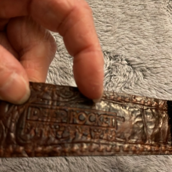 Faux embossed leather credit card/money clip  NWOT Sienna - Picture 5 of 10